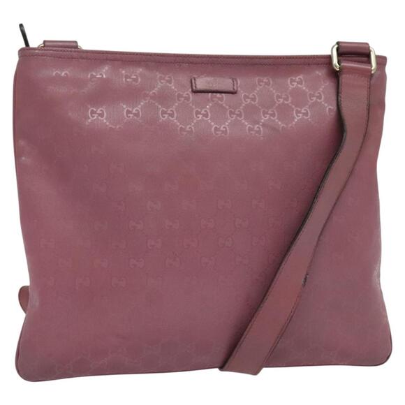 GUCCI GG Implementation Shoulder Bag Pvc Pink Gold - Picture 1 of 16
